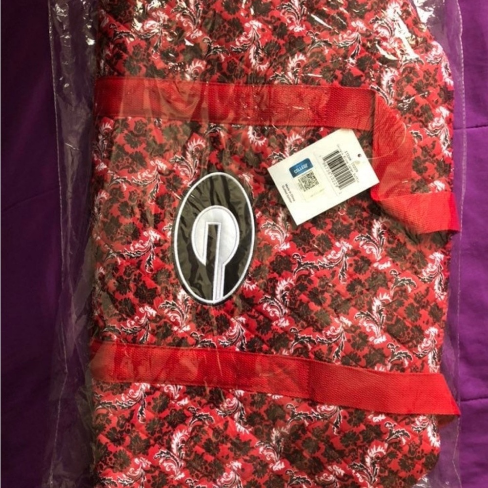 Red and Black Patterned Blanket